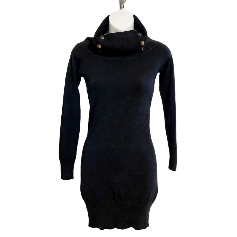2/$20 Y2K Top Fashion Plain Black Turtleneck Sweater Size: Small